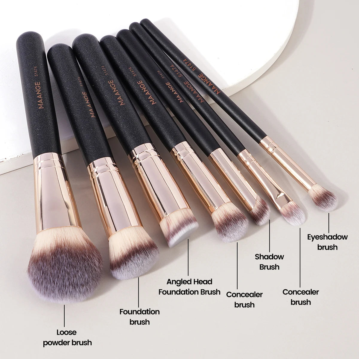 7-Piece Professional Makeup Brush Set