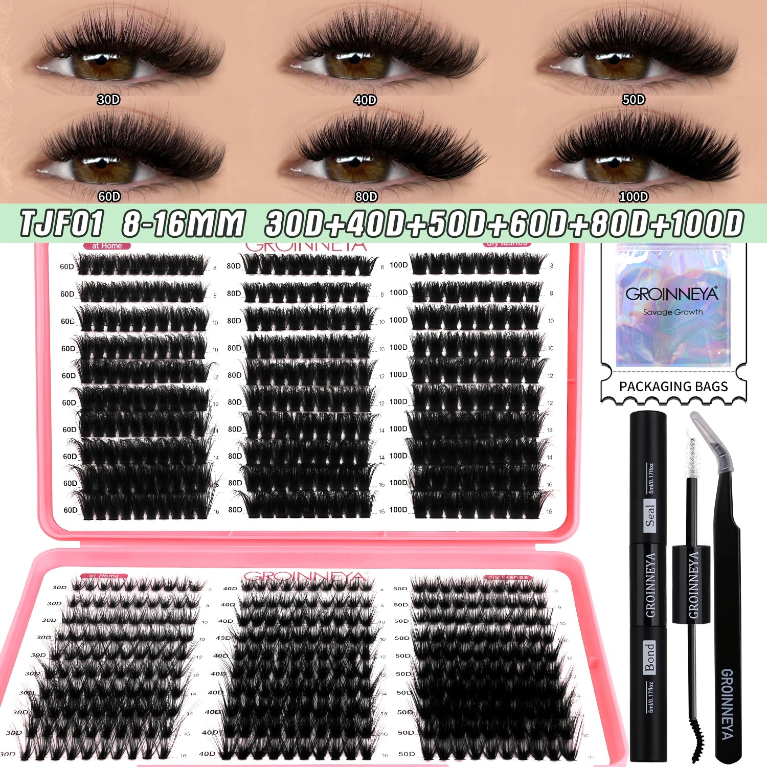 Custom Lash Cluster Kit with Bond & Seal