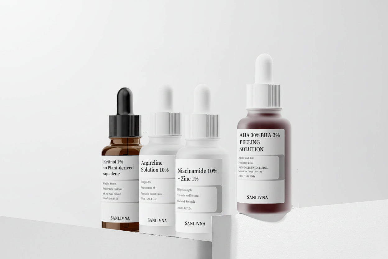 Advanced Skin Actives Set – Retinol, Peptides & Exfoliating Acids