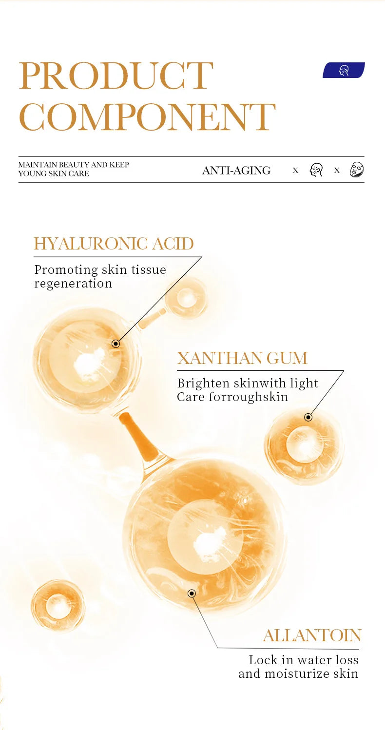 Anti-Wrinkle Collagen Facial Sheet Masks (10pcs) – Moisturizing, Firming & Brightening