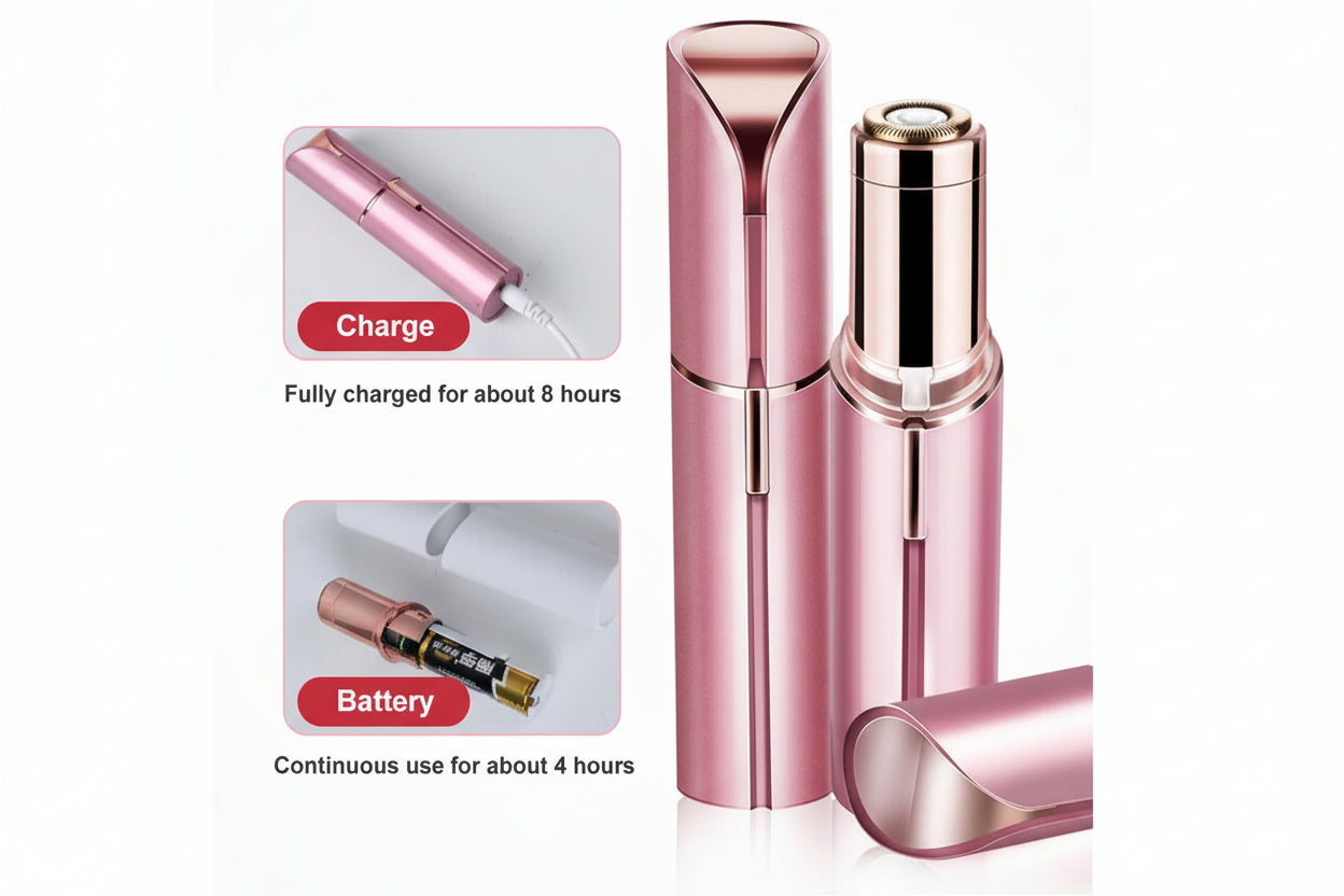 2-in-1 Painless Facial Hair Remover