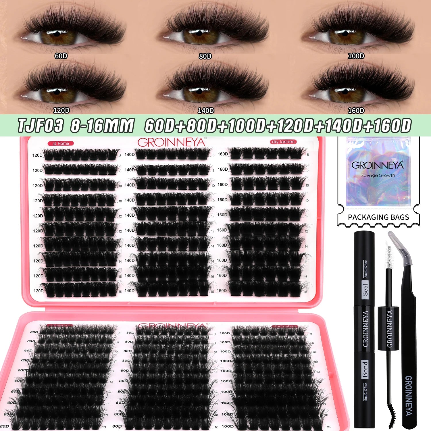 Custom Lash Cluster Kit with Bond & Seal