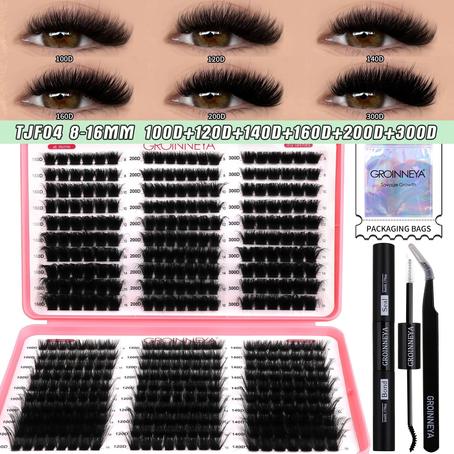 Custom Lash Cluster Kit with Bond & Seal