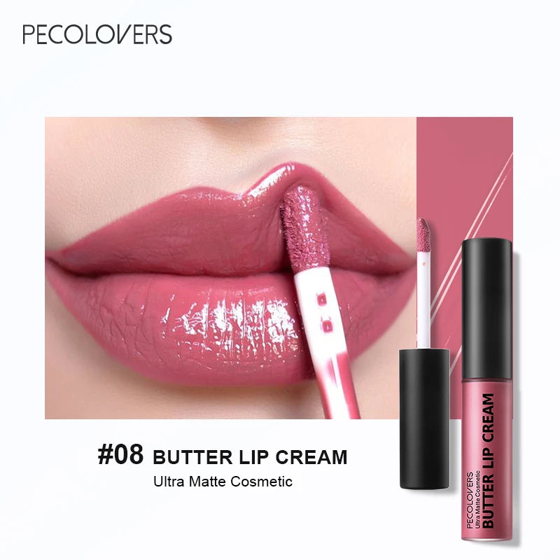 Waterproof Vitamin E Liquid Lipstick – Long-Lasting Color (21 Shades)