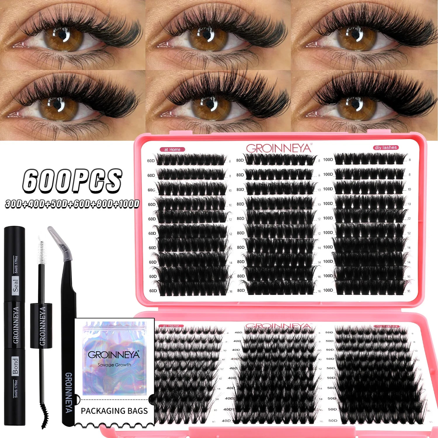 Custom Lash Cluster Kit with Bond & Seal