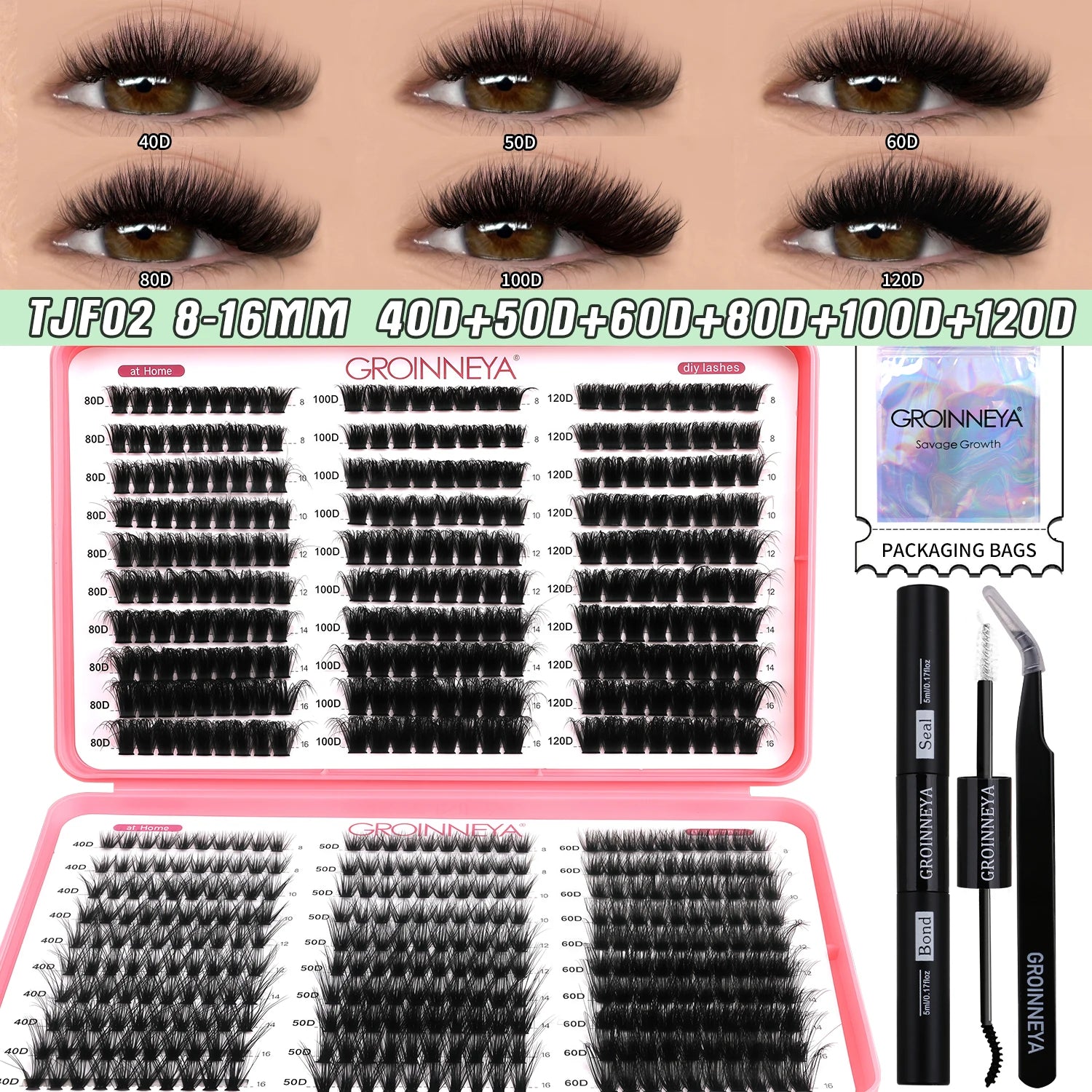 Custom Lash Cluster Kit with Bond & Seal